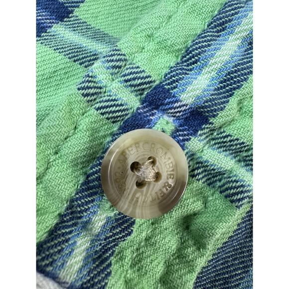 Abercrombie & Fitch Mens Muscle Fit Plaid Button Up Shirt Small Y2K Beachy - Picture 4 of 11